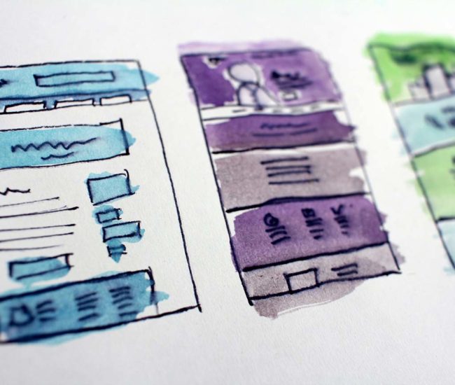 Website wireframe