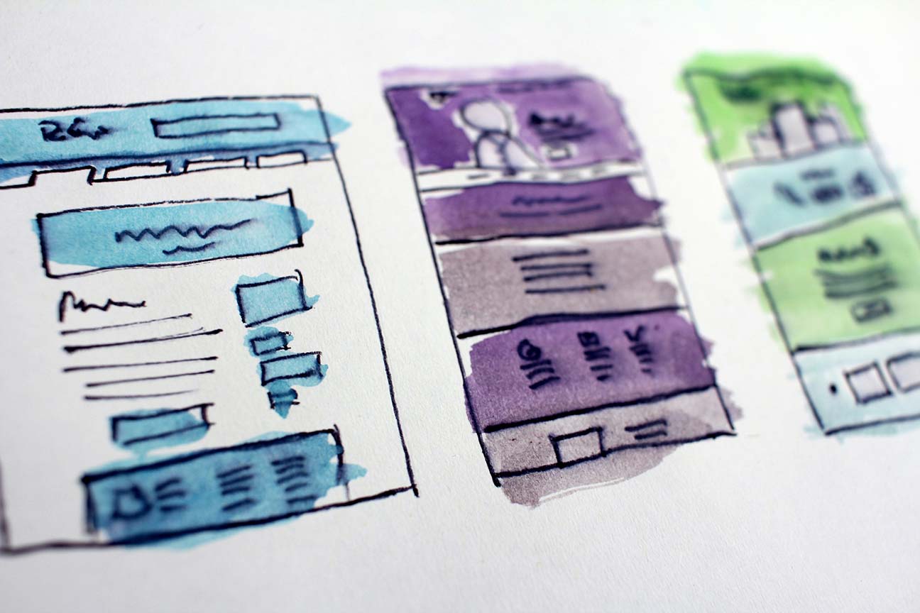 Website wireframe